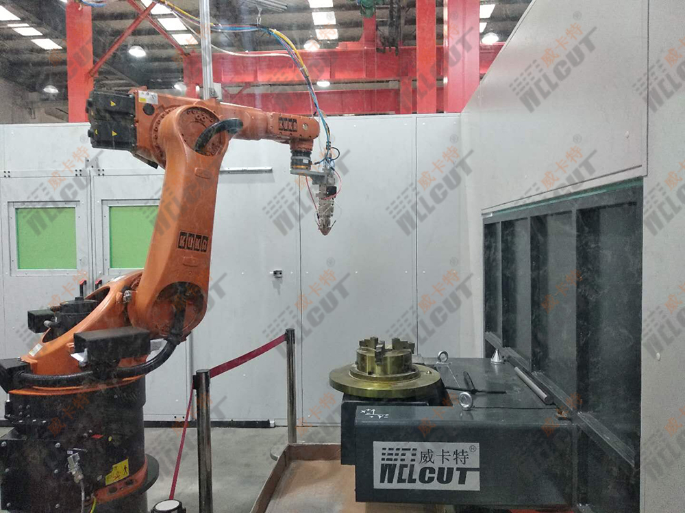 Valve laser cladding welding robot workstation